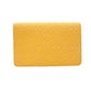 LOUIS VUITTON Passport Case Leather Yellow