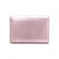 YVES SAINT LAURENT Cassandra Coin Purse, Leather, Metallic Pink