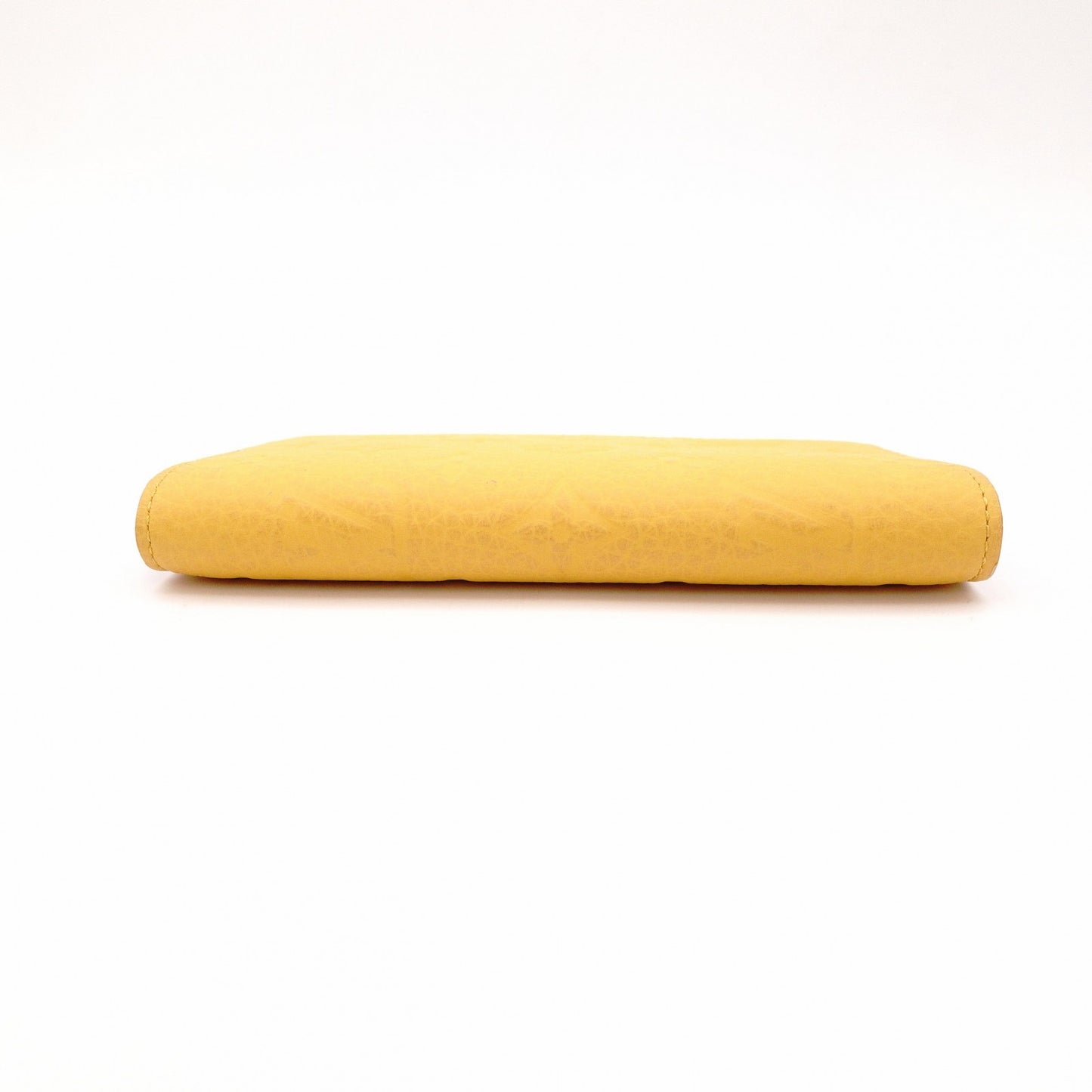 LOUIS VUITTON Passport Case Leather Yellow