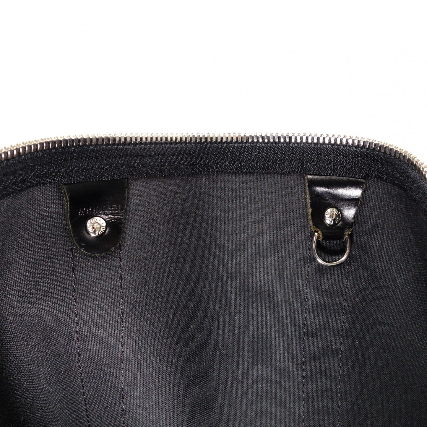 LOUIS VUITTON Boston Bag, PVC and Leather, Gray, Men's, Travel, Damier Graphite