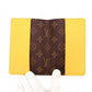 LOUIS VUITTON Passport Case Leather Yellow