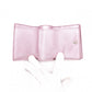 YVES SAINT LAURENT Cassandra Coin Purse, Leather, Metallic Pink