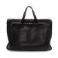 LOEWE Anagram Handbag, Leather, Black, Men's Business Bag, for Work, A4 Size, Silver Hardware
