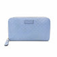 GUCCI Gucci Shima Long Wallet Leather Blue Leather Wallet Logo