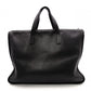 LOEWE Anagram Handbag, Leather, Black, Men's Business Bag, for Work, A4 Size, Silver Hardware