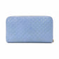 GUCCI Gucci Shima Long Wallet Leather Blue Leather Wallet Logo