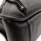LOEWE Anagram Handbag, Leather, Black, Men's Business Bag, for Work, A4 Size, Silver Hardware