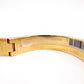 HERMES Click-Clack Bangle, Metal, Gold, White