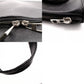 LOEWE Anagram Handbag, Leather, Black, Men's Business Bag, for Work, A4 Size, Silver Hardware