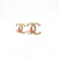 CHANEL Earrings, Metal, Faux Pearls, Gold, CC Logo