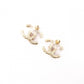CHANEL Earrings, Metal, Faux Pearls, Gold, CC Logo