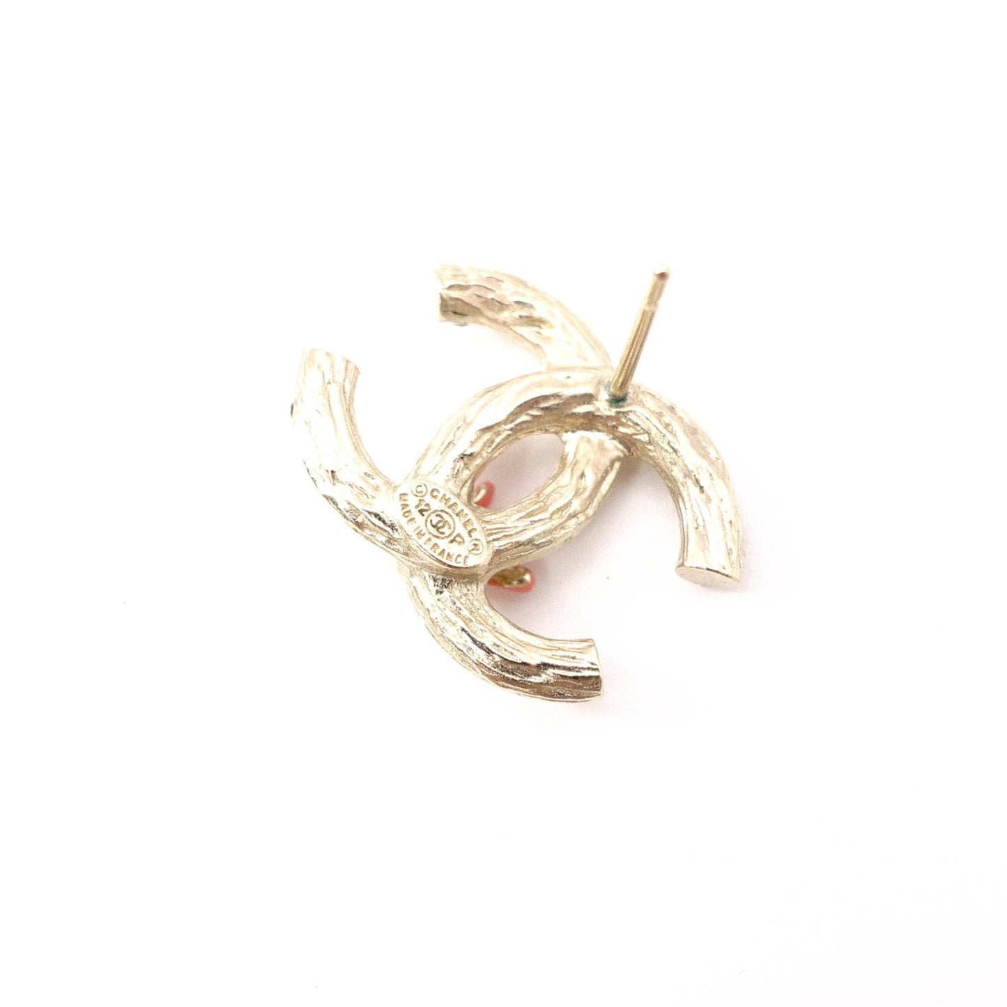 CHANEL Earrings, Metal, Faux Pearls, Gold, CC Logo