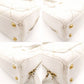CHANEL Wild Stitch Handbag Leather White