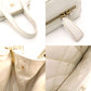 CHANEL Wild Stitch Handbag Leather White