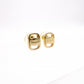 Salvatore Ferragamo Earrings, Metal, Gold, Logo