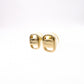 Salvatore Ferragamo Earrings, Metal, Gold, Logo