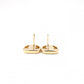 Salvatore Ferragamo Earrings, Metal, Gold, Logo