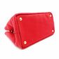 PRADA Canapa Handbag Canvas Red 2-Way Red