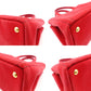PRADA Canapa Handbag Canvas Red 2-Way Red