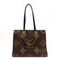 LOUIS VUITTON OTG MM On the Go Monogram Reverse Handbag, PVC and Leather, Brown, 2-Way
