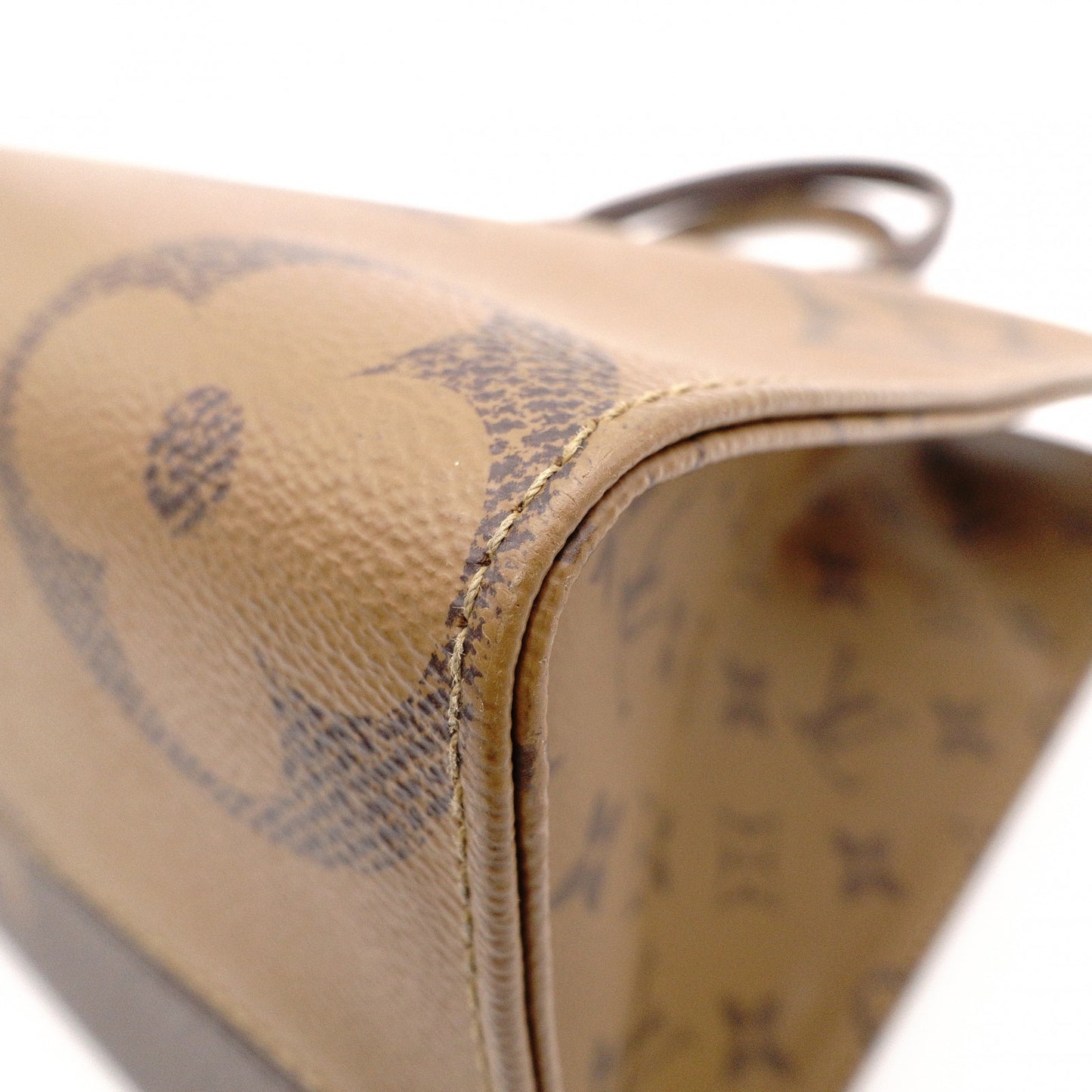LOUIS VUITTON OTG MM On the Go Monogram Reverse Handbag, PVC and Leather, Brown, 2-Way