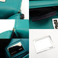 FENDI Bucket Chain Shoulder Bag Green x Navy Leather Crossbody FF Logo Silver Hardware 7-10-132