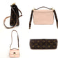 LOUIS VUITTON Vernis Cherrywood BB Handbag Pink × Brown 2-Way Monogram Canvas Crossbody 7-10-166
