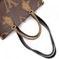 LOUIS VUITTON OTG MM On the Go Monogram Reverse Handbag, PVC and Leather, Brown, 2-Way