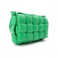 BOTTEGAVENETA Padet Cassette Shoulder Bag, Leather, Green