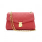 LOUIS VUITTON Saint-Germain Monogram Implant Shoulder Bag, Leather, Red, Crossbody