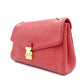 LOUIS VUITTON Saint-Germain Monogram Implant Shoulder Bag, Leather, Red, Crossbody