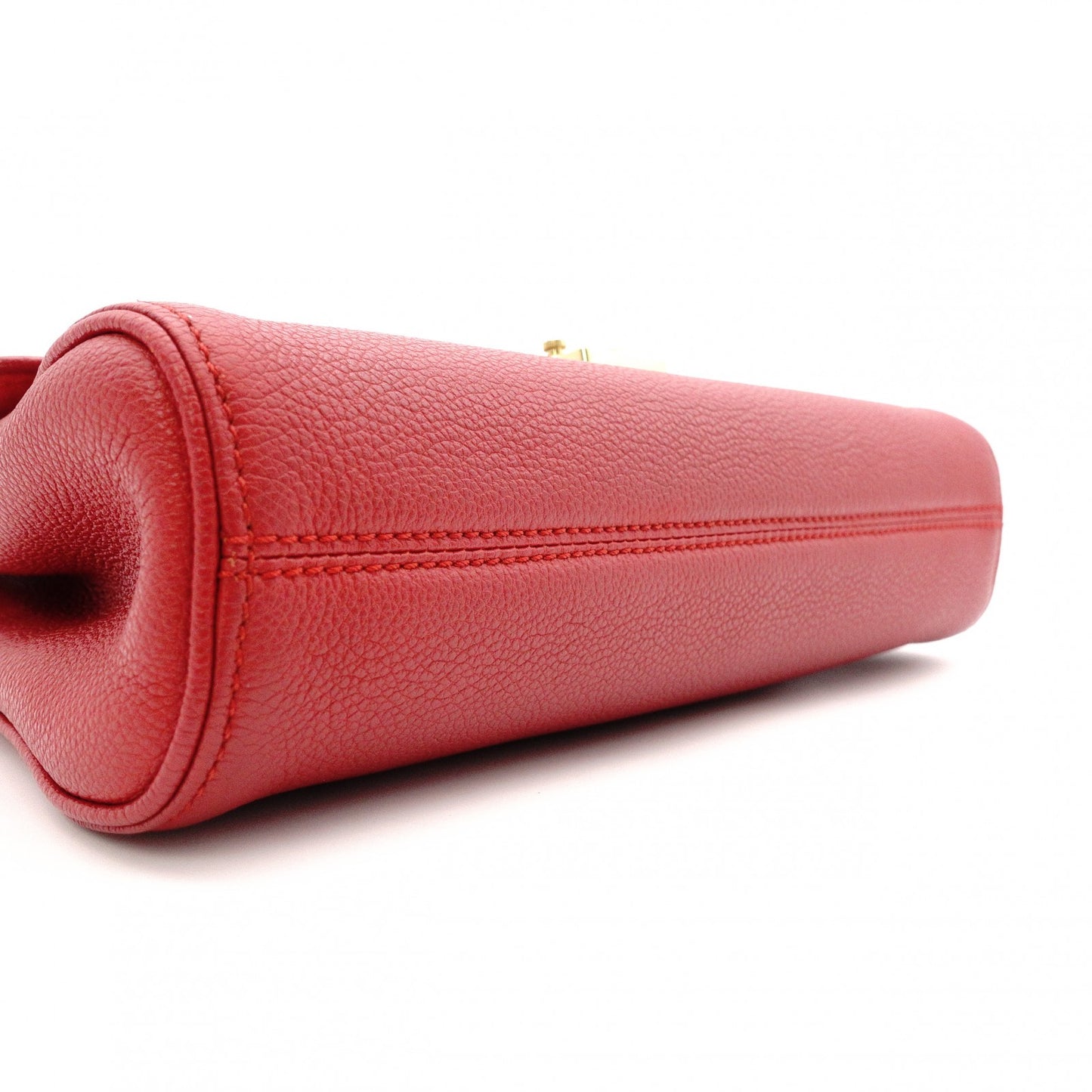 LOUIS VUITTON Saint-Germain Monogram Implant Shoulder Bag, Leather, Red, Crossbody