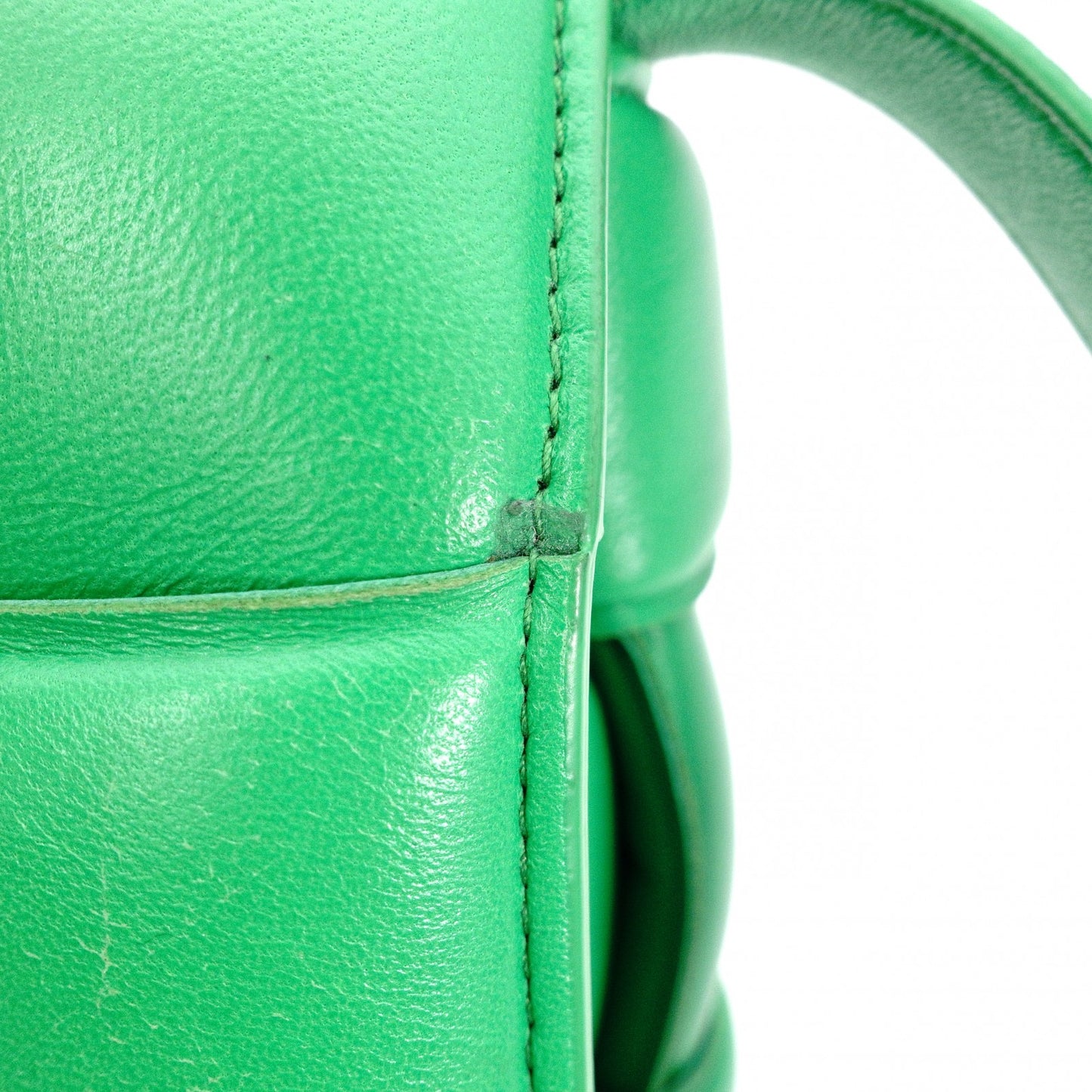 BOTTEGAVENETA Padet Cassette Shoulder Bag, Leather, Green