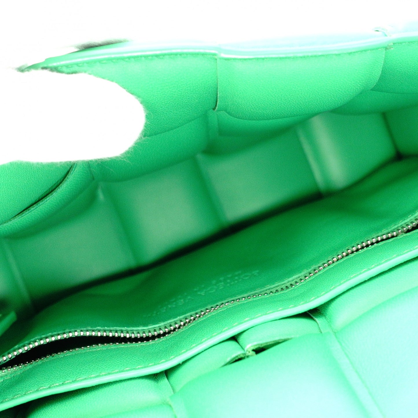 BOTTEGAVENETA Padet Cassette Shoulder Bag, Leather, Green
