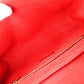 LOUIS VUITTON Saint-Germain Monogram Implant Shoulder Bag, Leather, Red, Crossbody