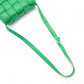 BOTTEGAVENETA Padet Cassette Shoulder Bag, Leather, Green