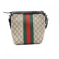 GUCCI GG Supreme Shoulder Bag, PVC and Canvas, Beige, Crossbody