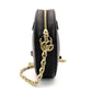 GUCCI Off-Dia Chain Shoulder Bag Black Leather Gold Hardware Crossbody GG Logo 7-8-591