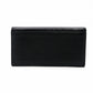 FENDI Continental Long Wallet Leather Black × Yellow Wallet