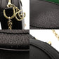 GUCCI Off-Dia Chain Shoulder Bag Black Leather Gold Hardware Crossbody GG Logo 7-8-591