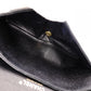 CHANEL W Flap Matelassé Caviar Leather Classic Shoulder Bag, Black Leather with Gold Hardware
