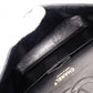 CHANEL W Flap Matelassé Caviar Leather Classic Shoulder Bag, Black Leather with Gold Hardware