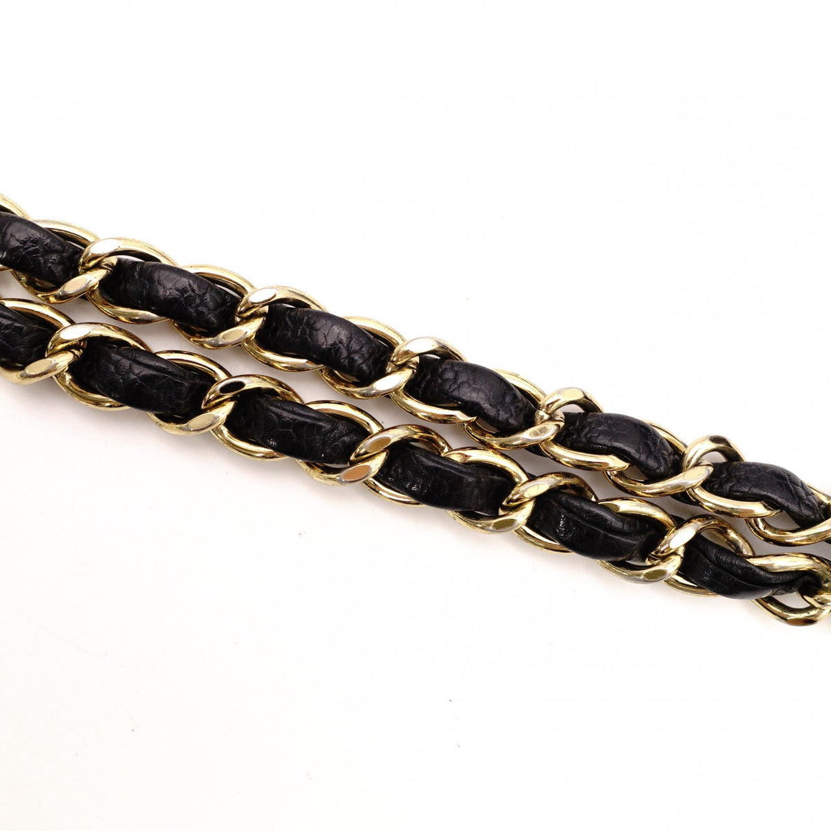 CHANEL W Flap Matelassé Caviar Leather Classic Shoulder Bag, Black Leather with Gold Hardware