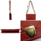 Christian Dior Diorama Chain Shoulder Bag Red Leather Gold Hardware Crossbody 7-10-103