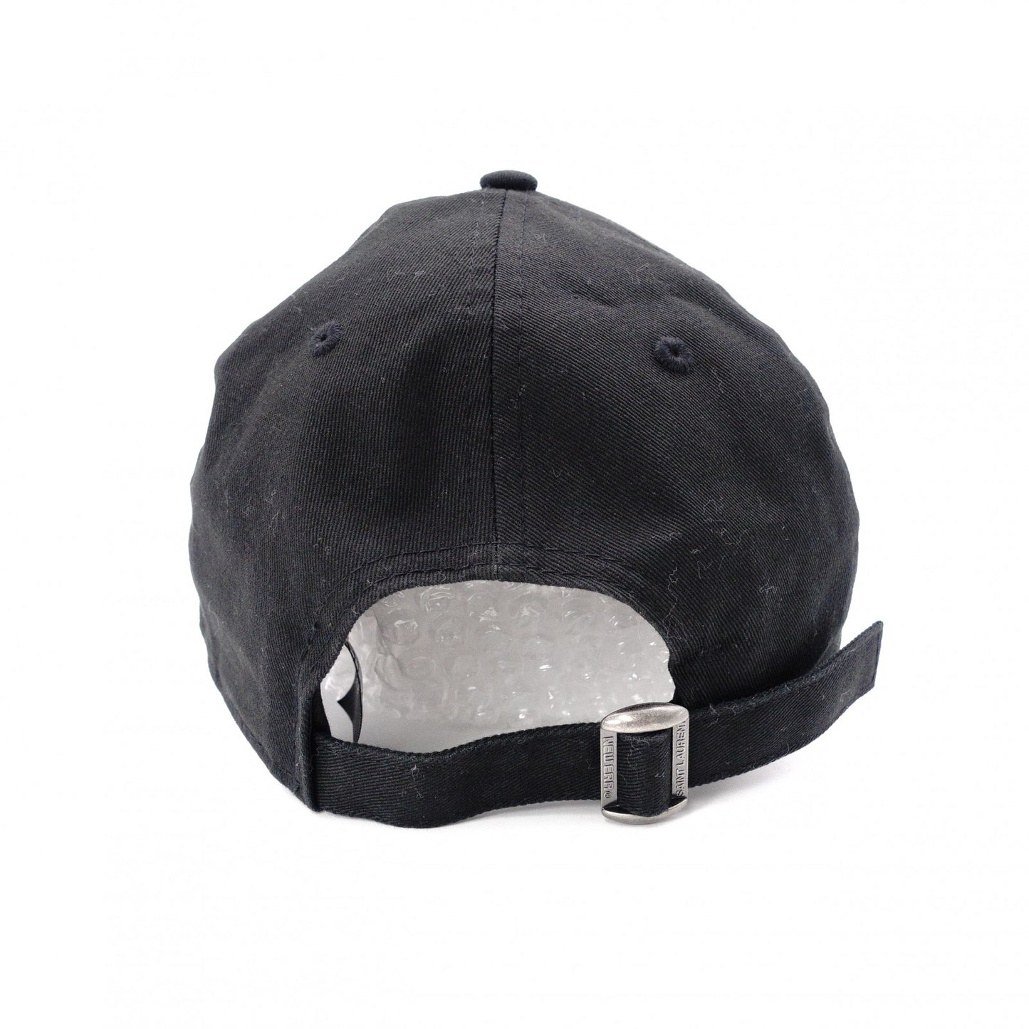 Saint Laurent x New Era Collaboration Baseball Cap, Canvas, Black, YSL Logo