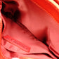 CHANEL Chain Shoulder Bag, Matelassé Shoulder Bag, Leather, Red, Crossbody, Silver Hardware