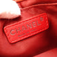 CHANEL Chain Shoulder Bag, Matelassé Shoulder Bag, Leather, Red, Crossbody, Silver Hardware