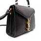 SAINT LAURENT Cassandra Handbag, Leather, Black, 2-Way, Gold Hardware, Crossbody