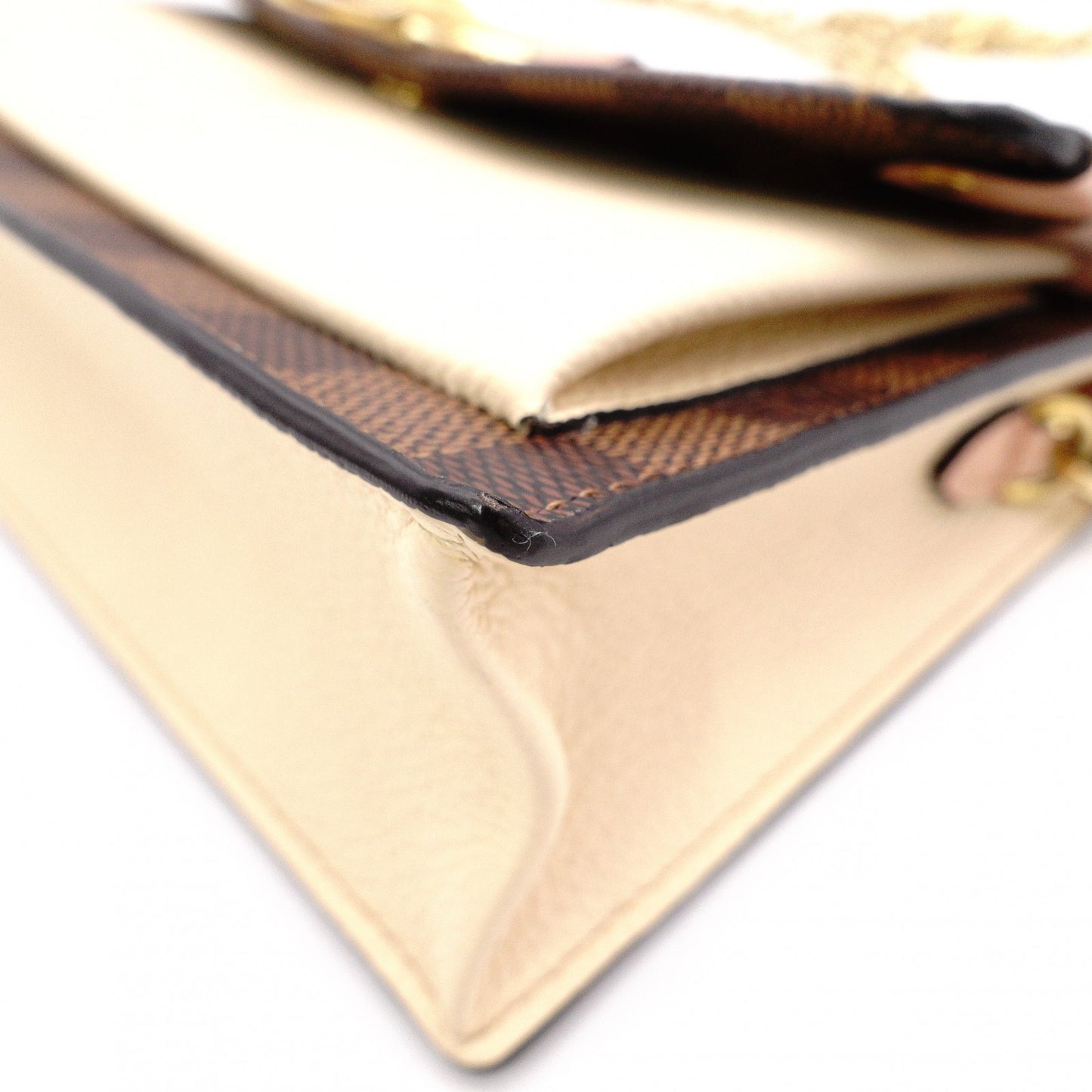 LOUIS VUITTON Vavin Portofolio Damier Shoulder Bag, PVC, Brown