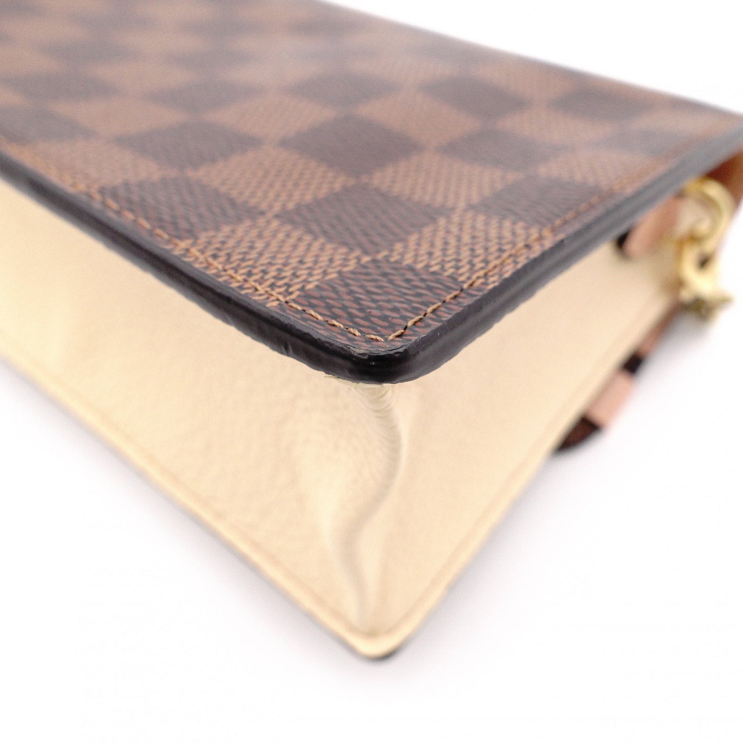 LOUIS VUITTON Vavin Portofolio Damier Shoulder Bag, PVC, Brown